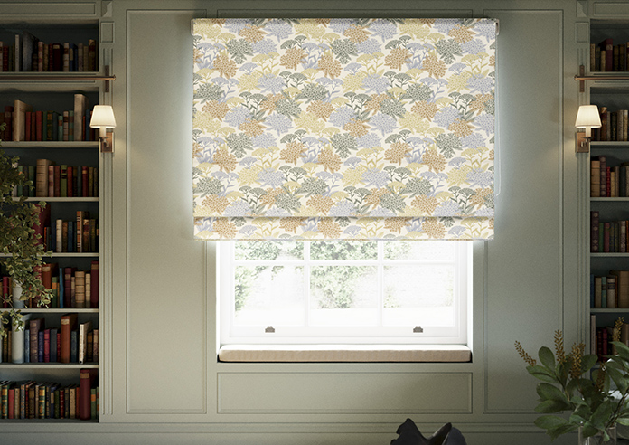 Yarrow, Chartreuse - Twist&Fit Roman Blind - Image 3